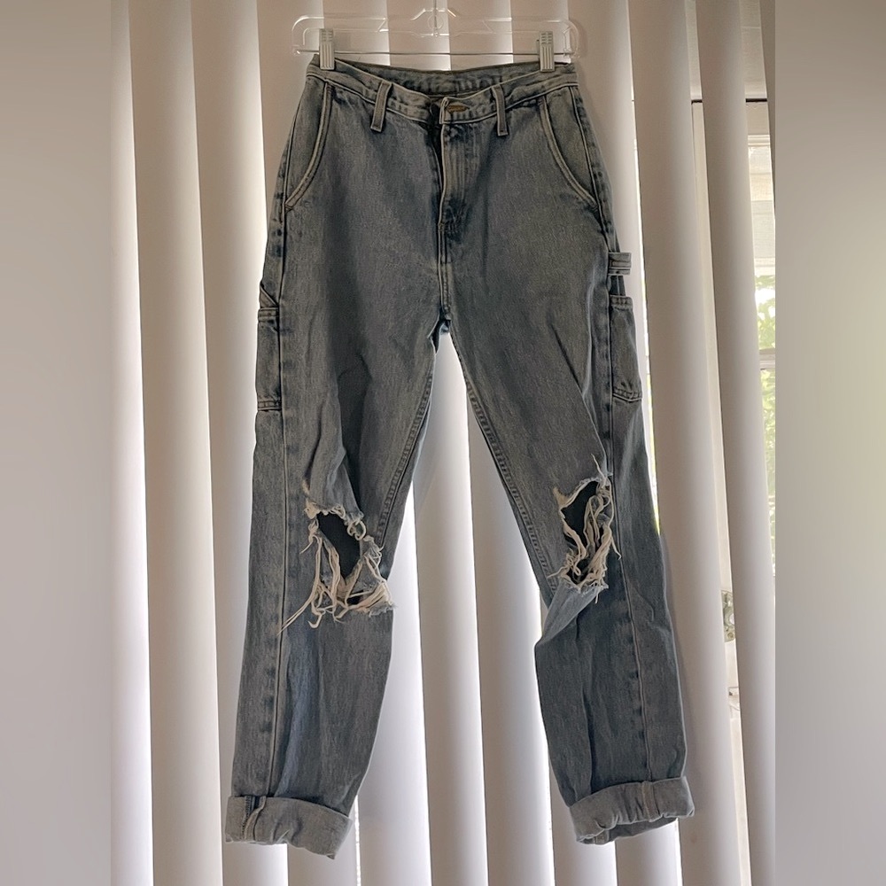 Carmar Relaxed Fit Distressed Blue Jeans